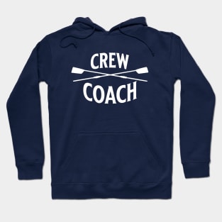 Crew Rowing Coach Sculling Vintage Crossed Oars Hoodie